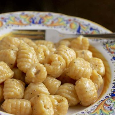 Pumpkin Gnocchi with Butter Sage Sauce