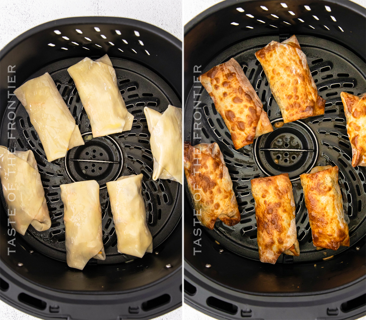 cooking egg rolls in the air fryer