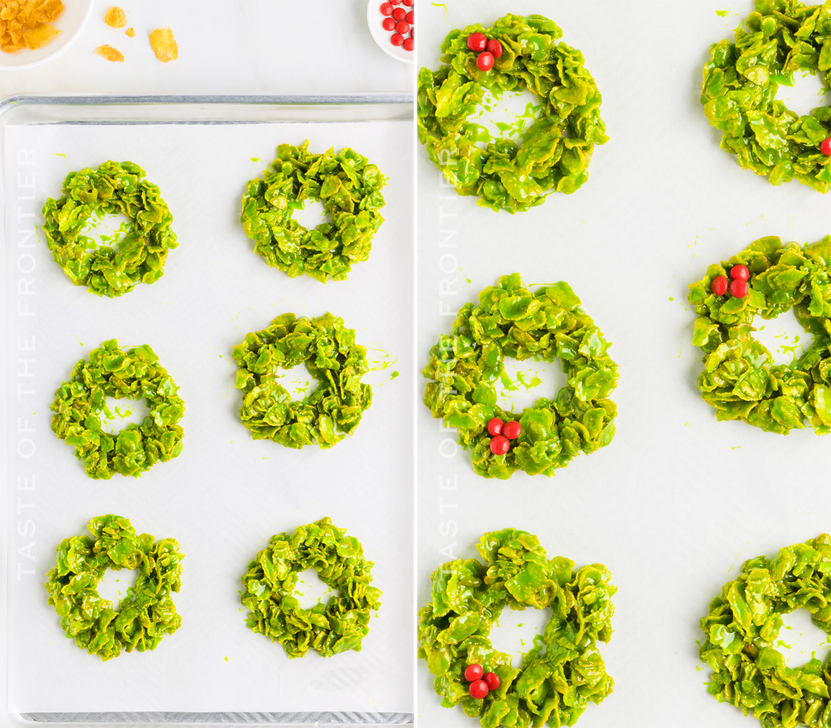 making Cornflake Wreaths