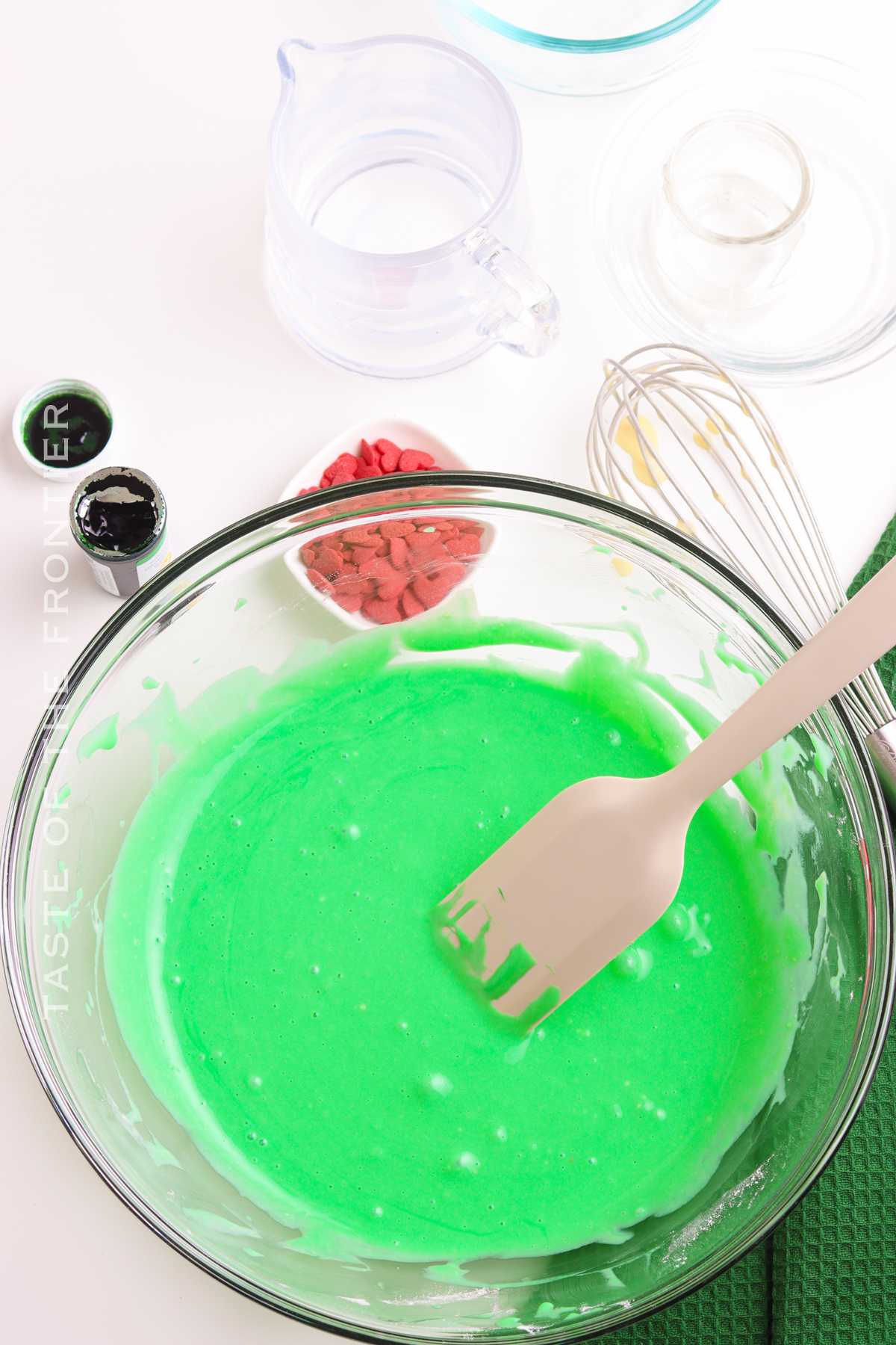 green pancake batter