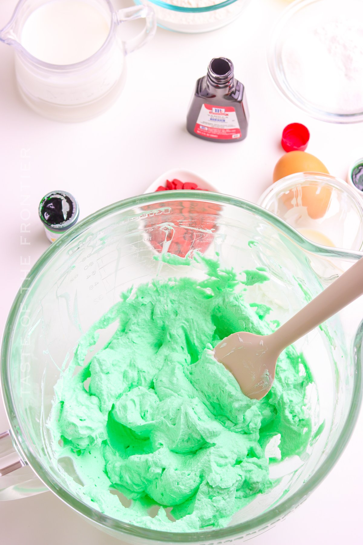 how to make green whipped cream