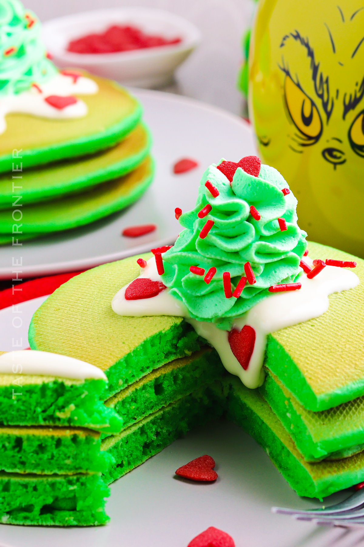Recipe for Grinch Pancakes