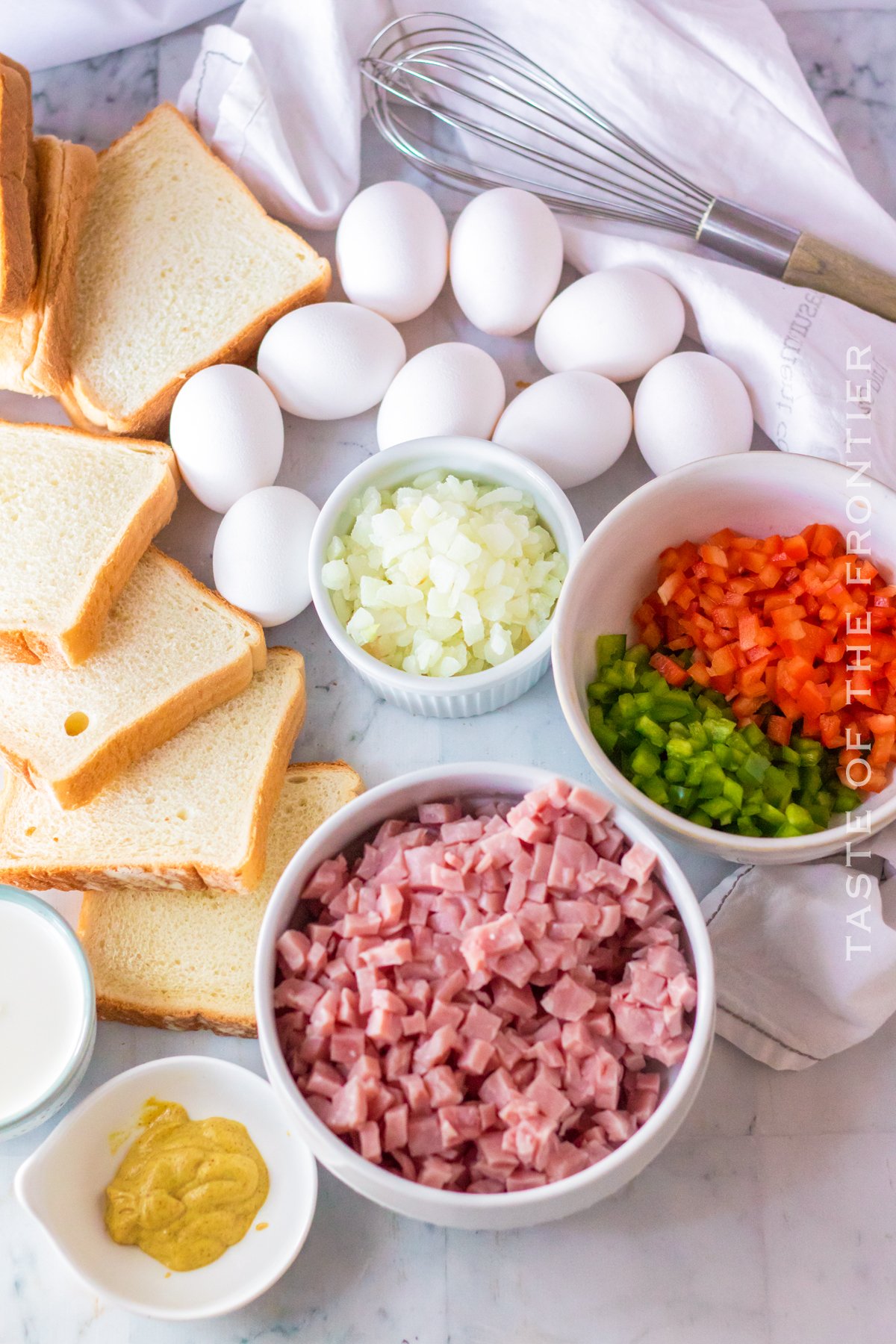 ingredients for Overnight Breakfast Casserole