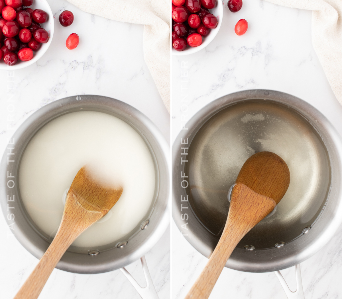 making candied cranberries