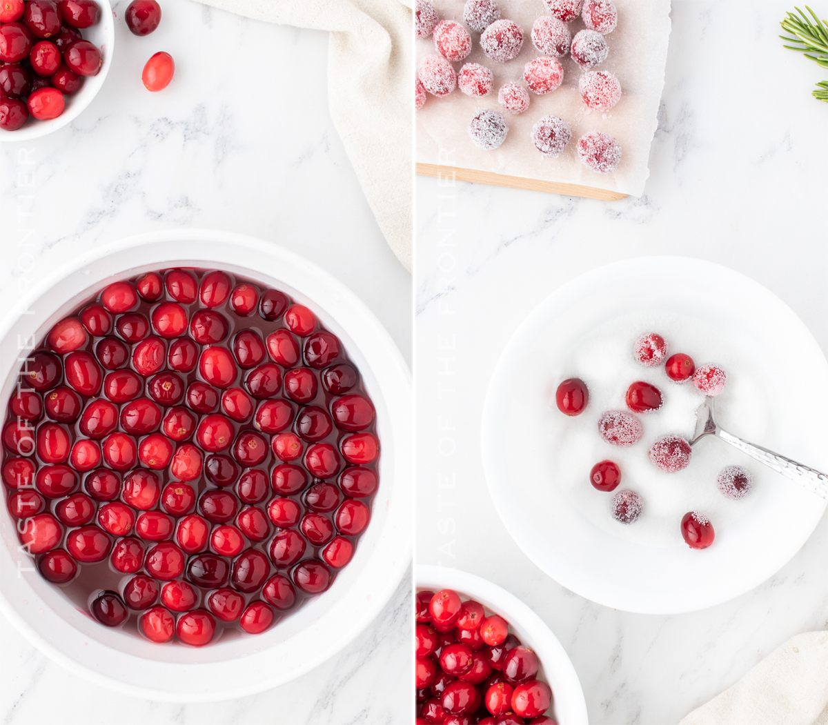 candied cranberries