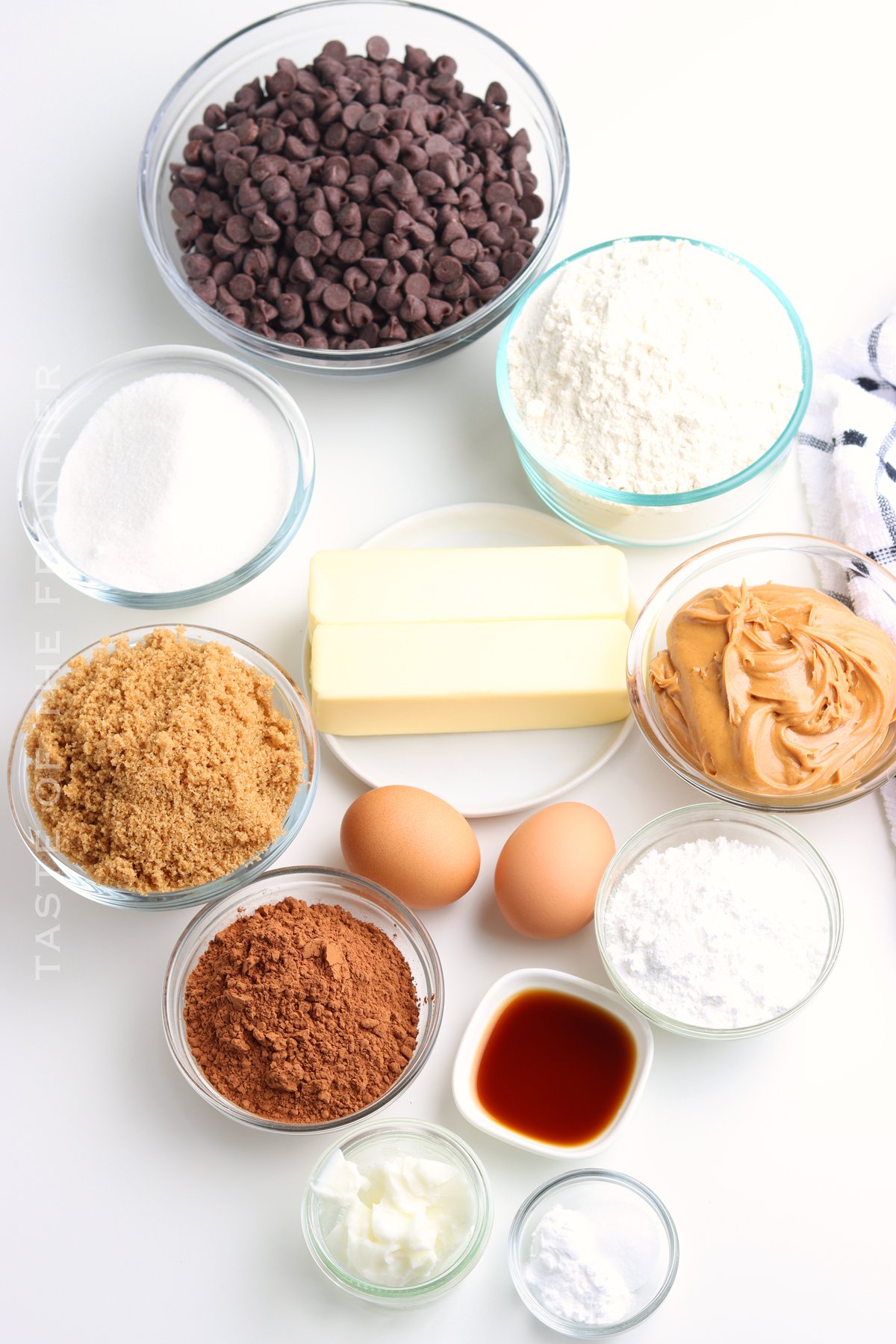 ingredients for Buckeye Cookies