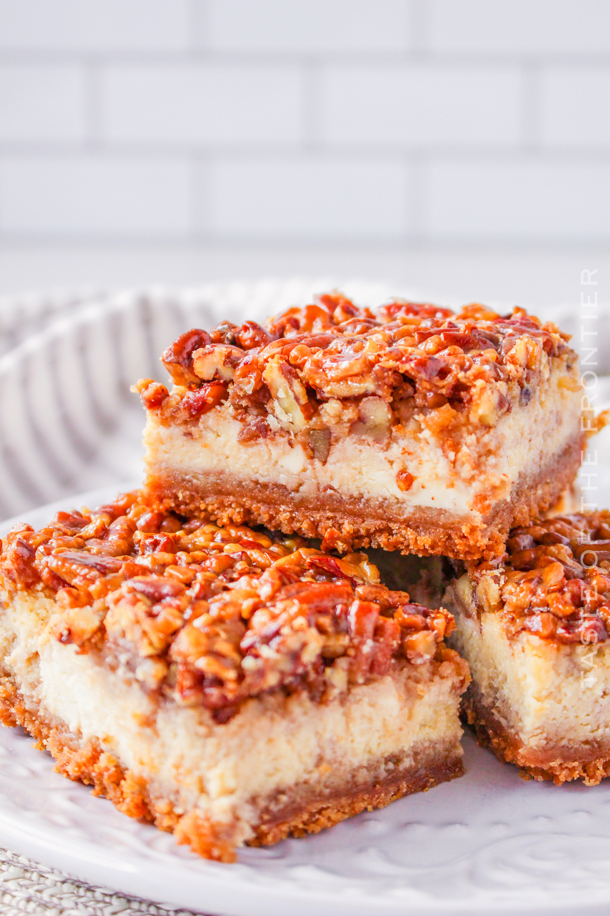 Plate of Cheesecake Bars