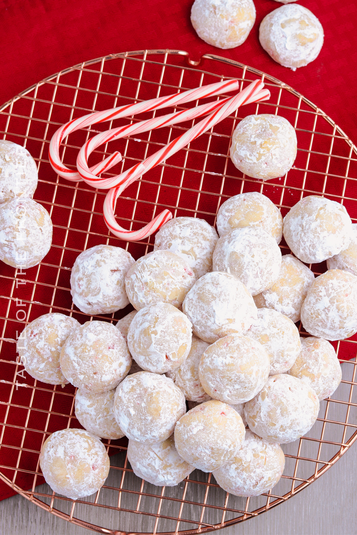 recipe for Peppermint Snowball Cookies