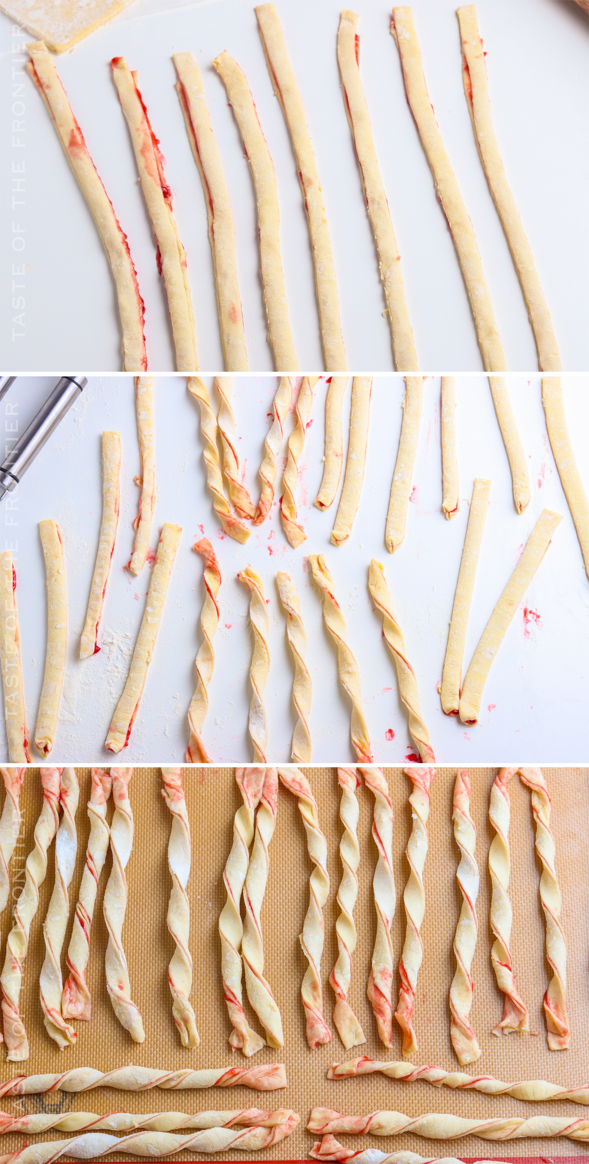 how to make Raspberry Pastry Twists