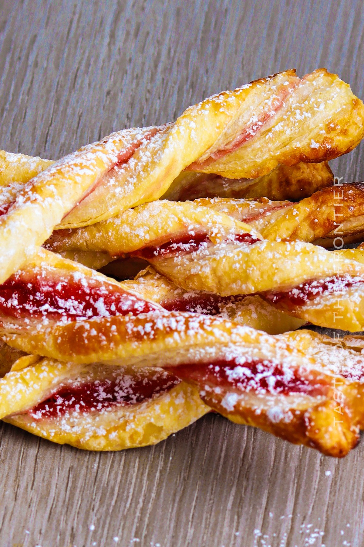 Raspberry Pastry Sticks