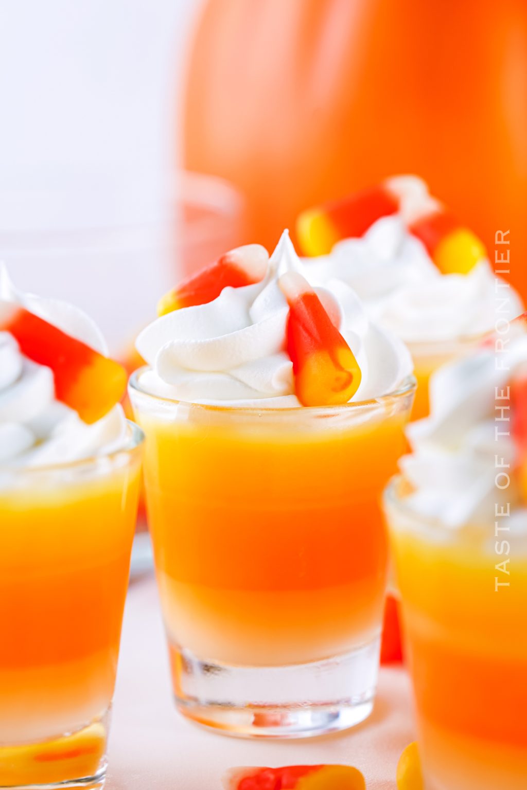 Candy Corn Jello Shots Taste of the Frontier