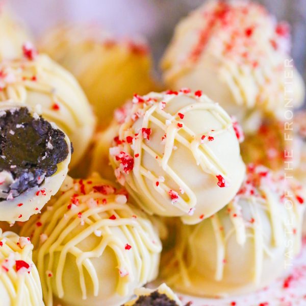 Peppermint Oreo Balls Taste of the Frontier
