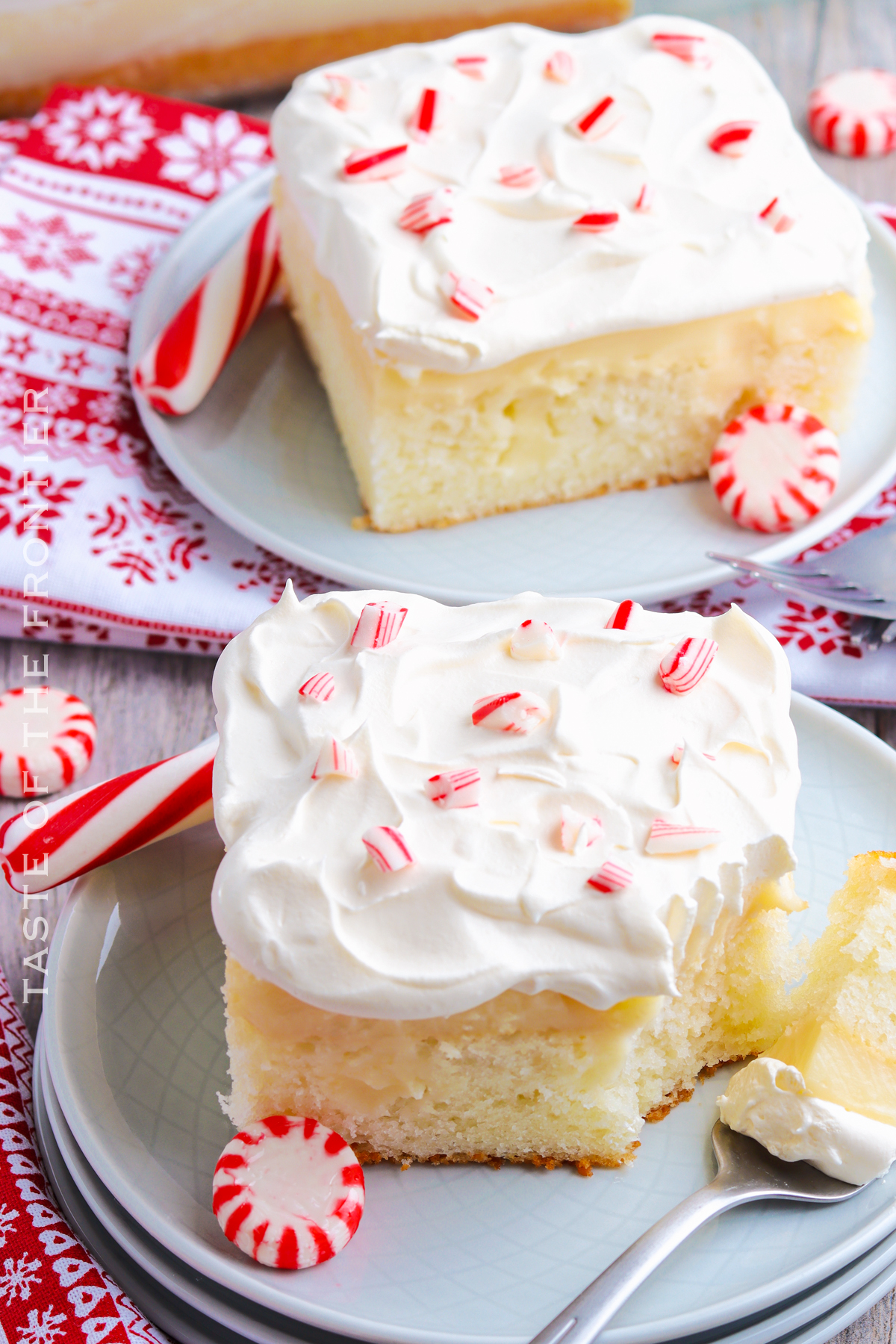 White Chocolate Peppermint Cake