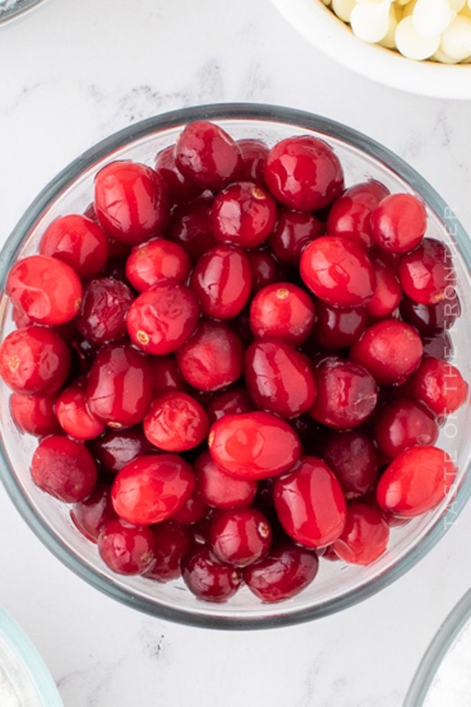 ingredients for Sparkling Cranberries