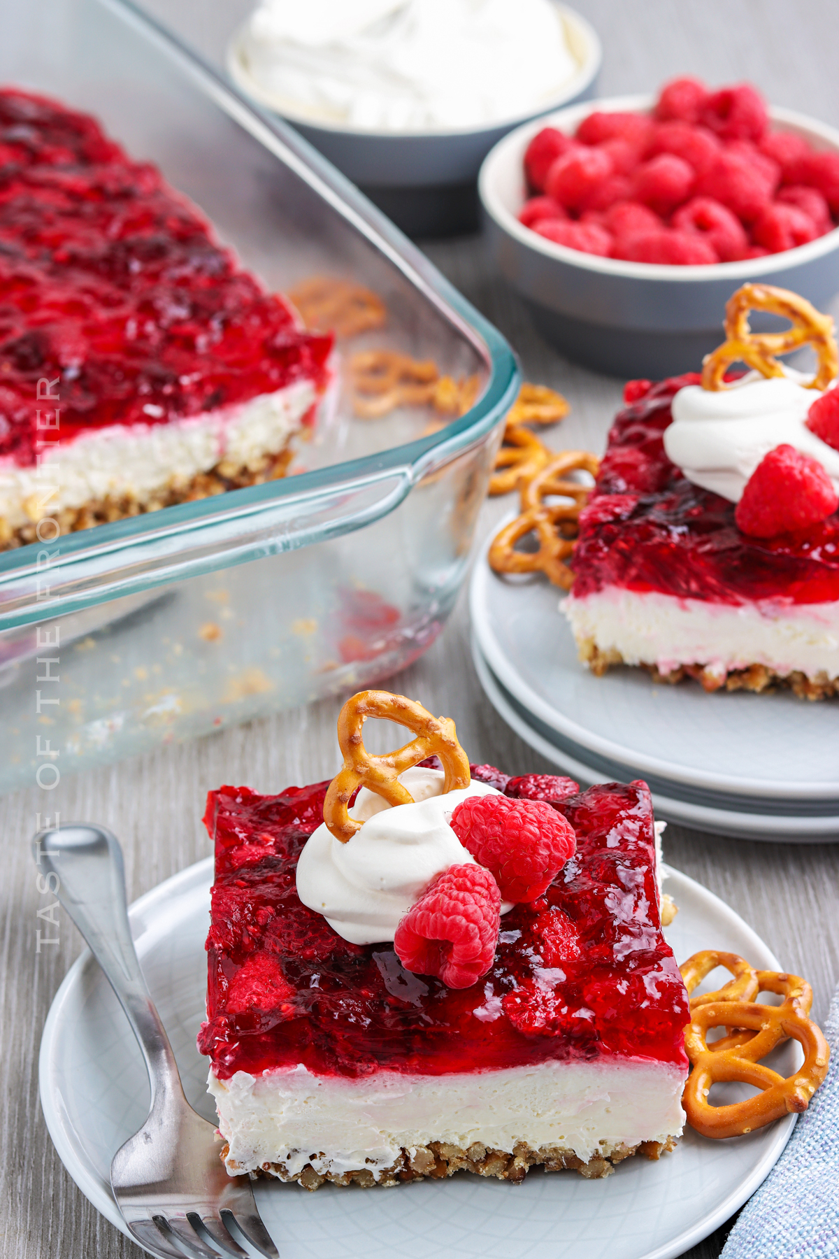 Raspberry Pretzel Dessert