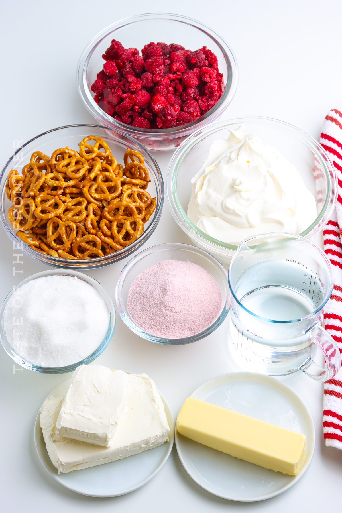 Raspberry Pretzel Salad Ingredients