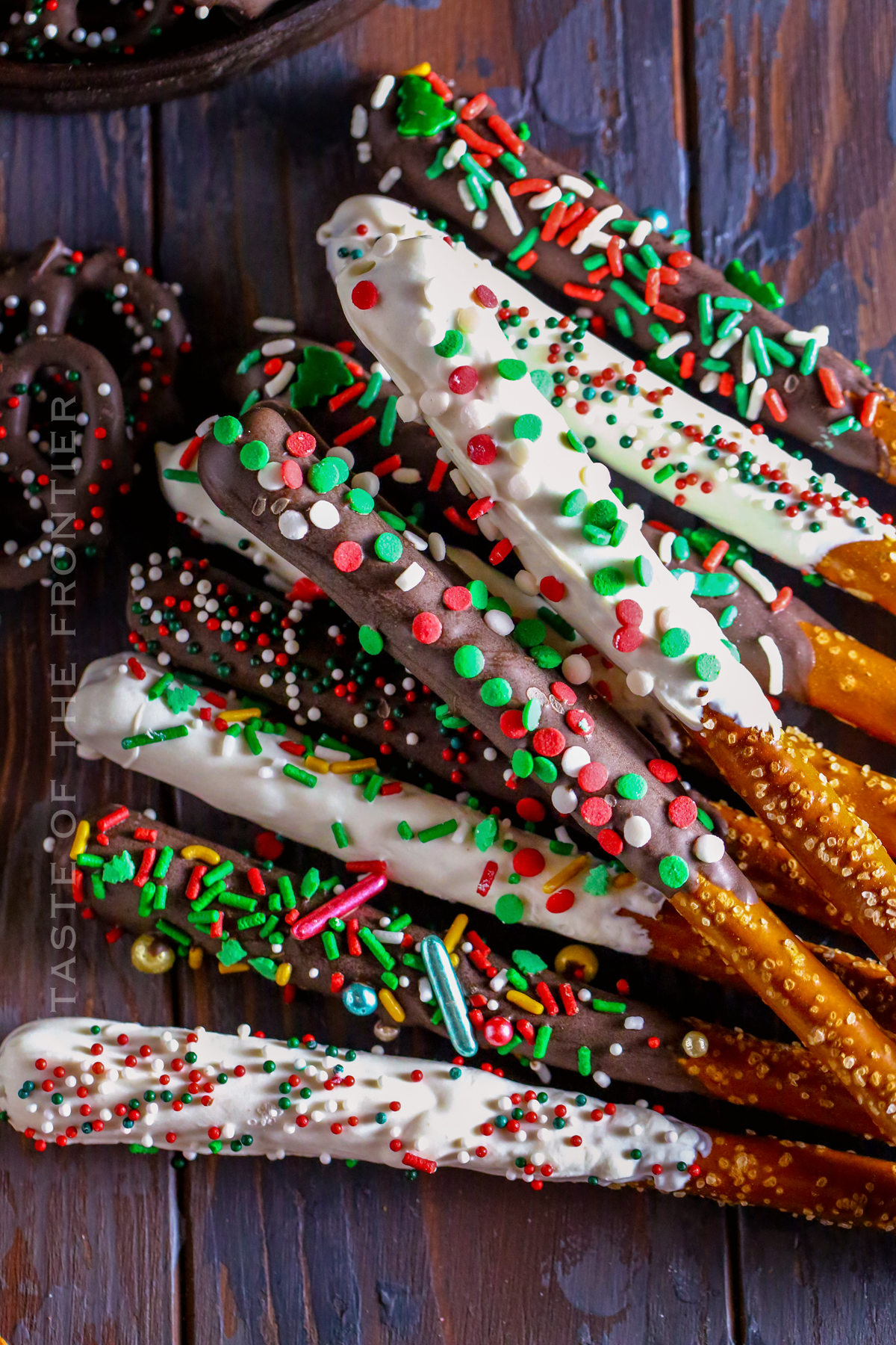 Pretzel Rods in Chocolate