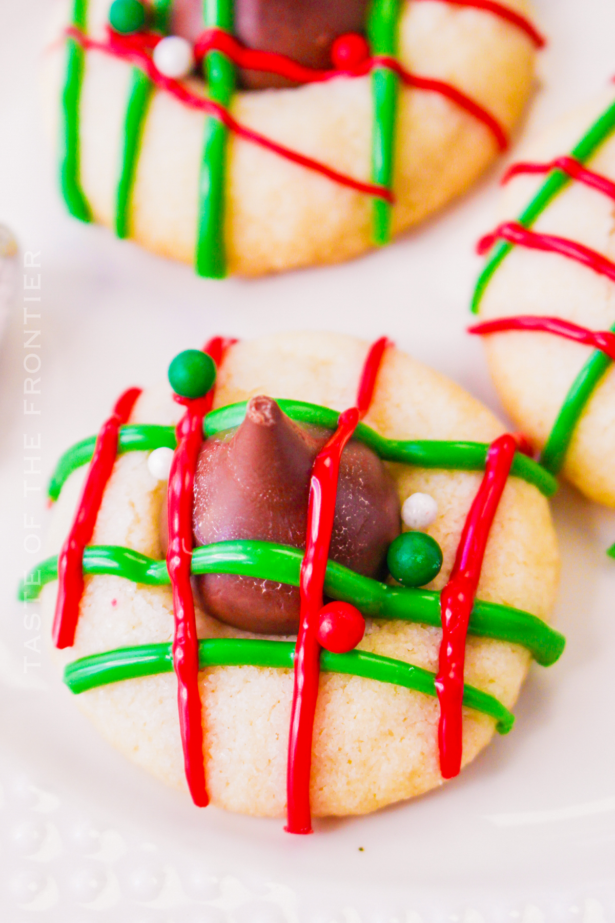 shortbread kiss cookies