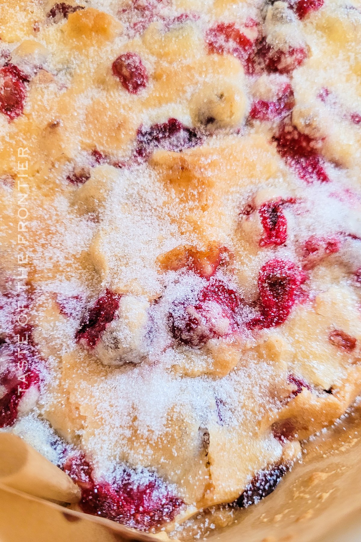 Thanksgiving dessert with cranberries