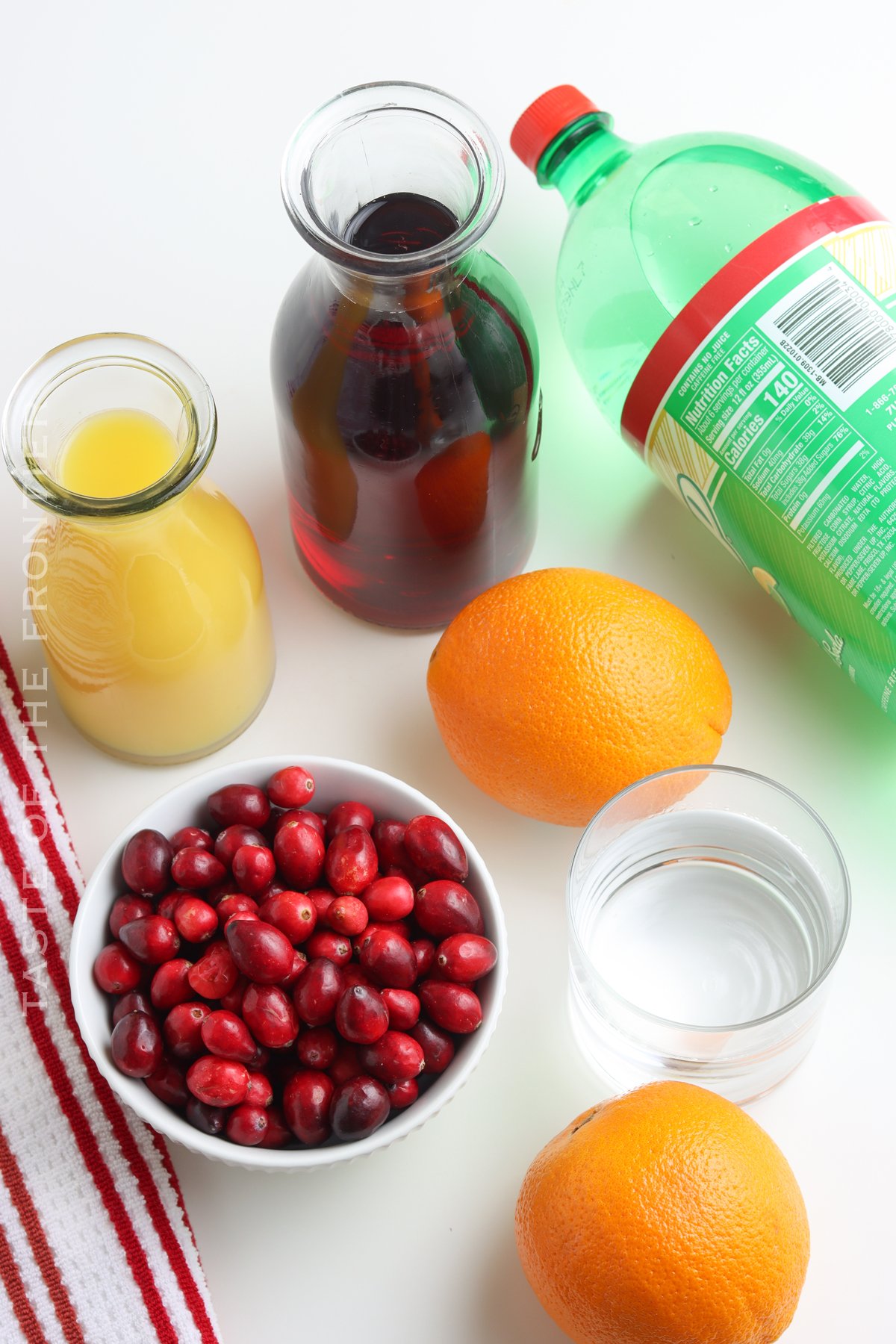 ingredients for Holiday Punch Recipe