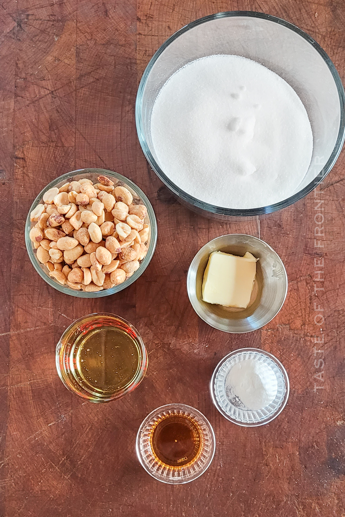 ingredients for Microwave Peanut Brittle