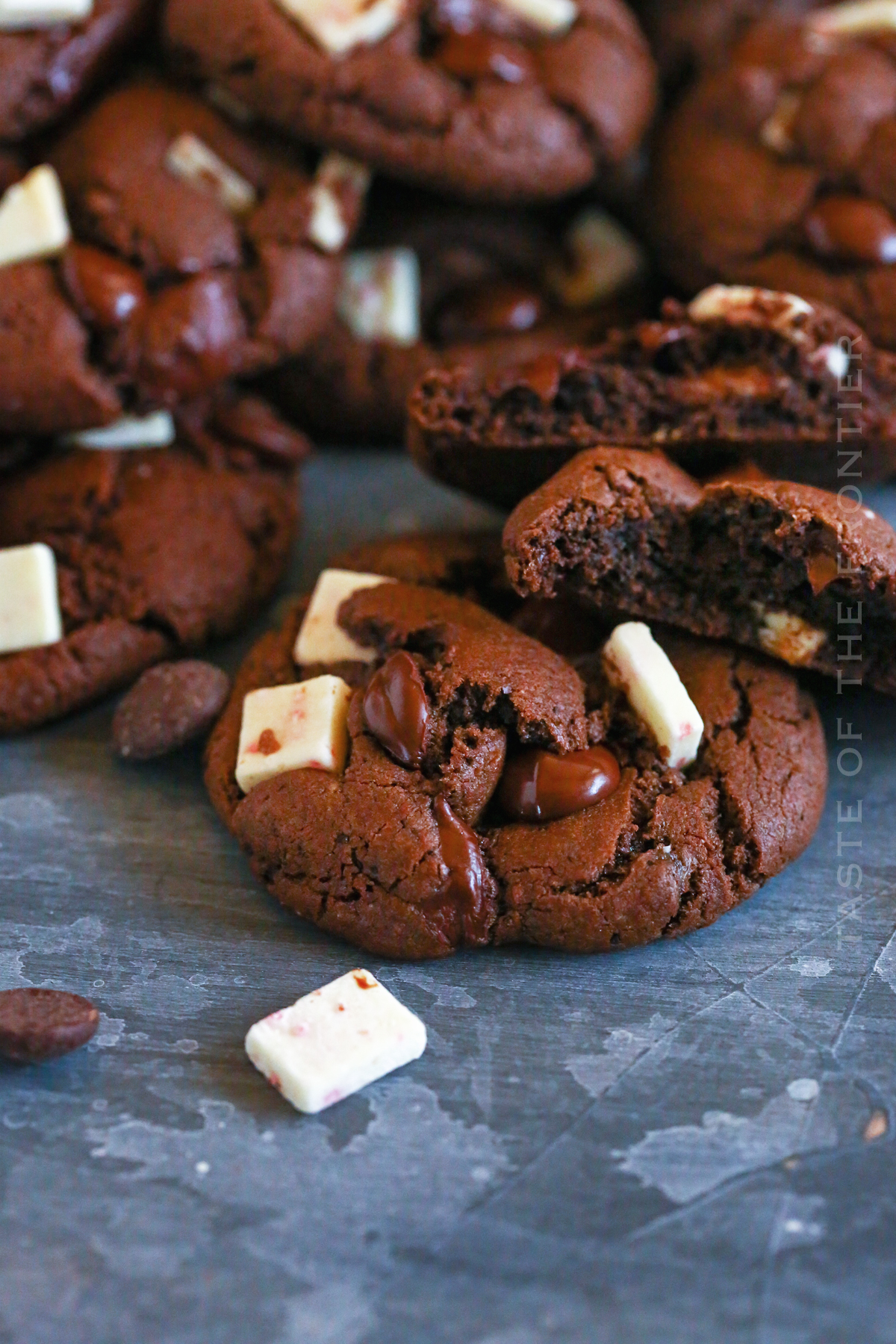 ingredients for Peppermint Chocolate Chunk Cookies