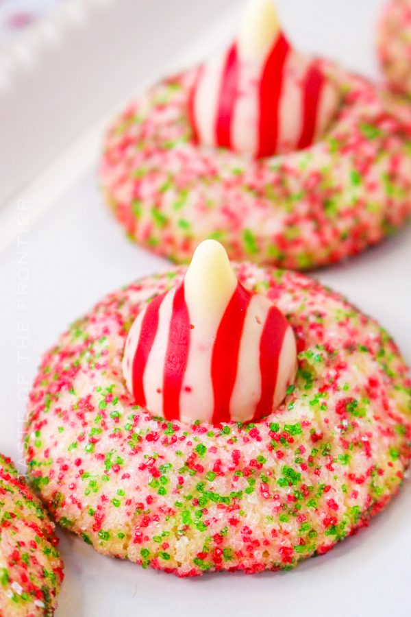 Peppermint Shortbread Cookies