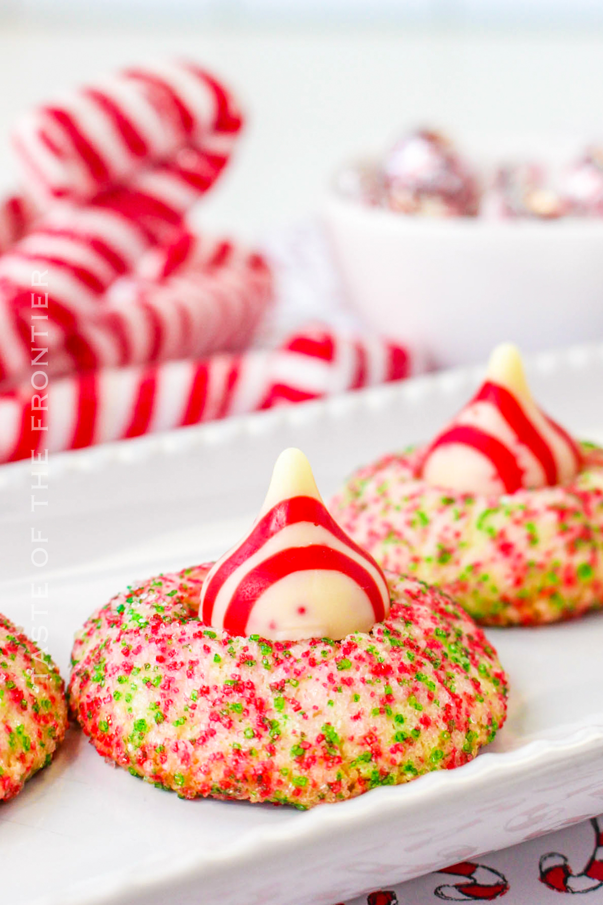 Peppermint Kiss Cookies