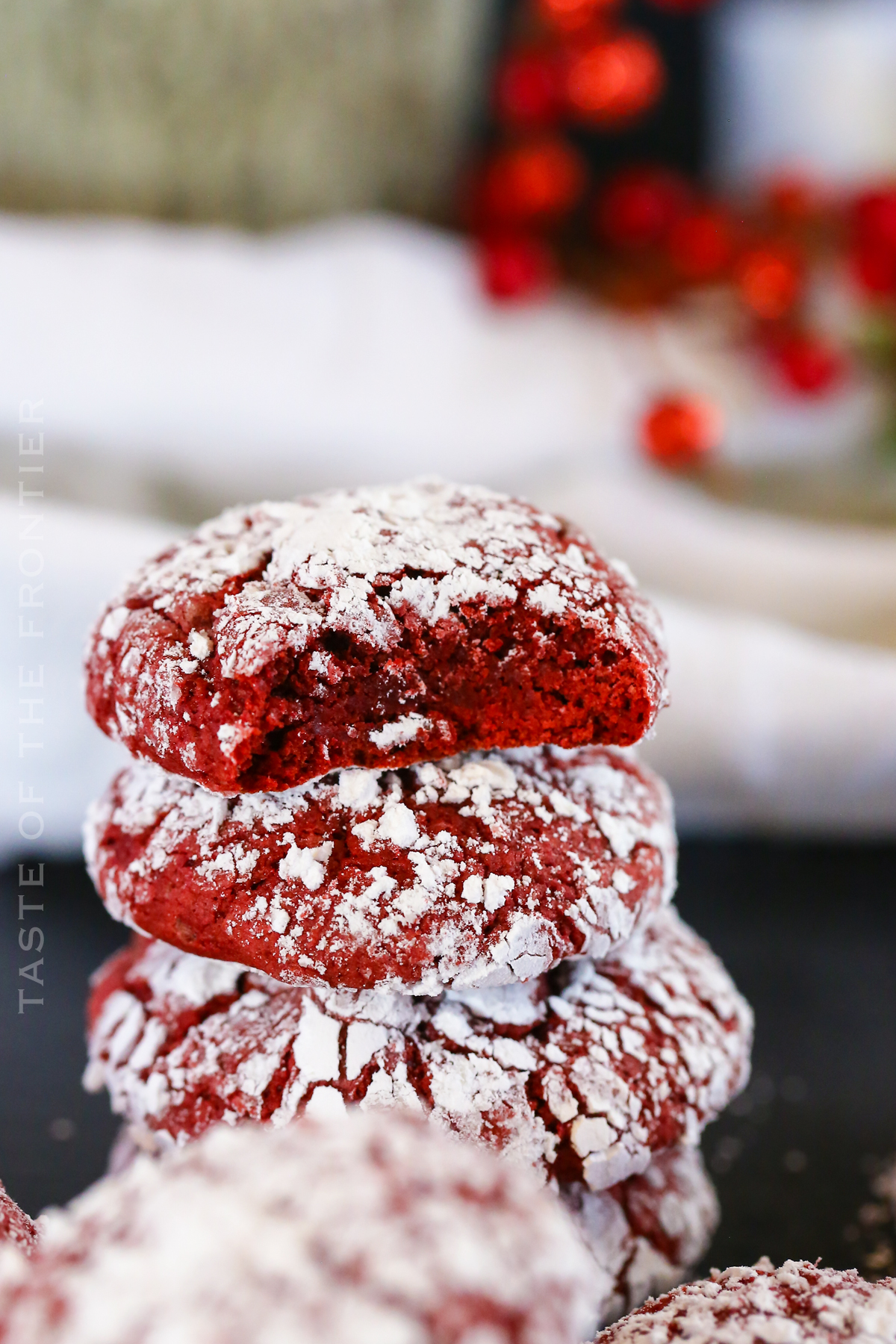 Christmas Crinkle Cookies