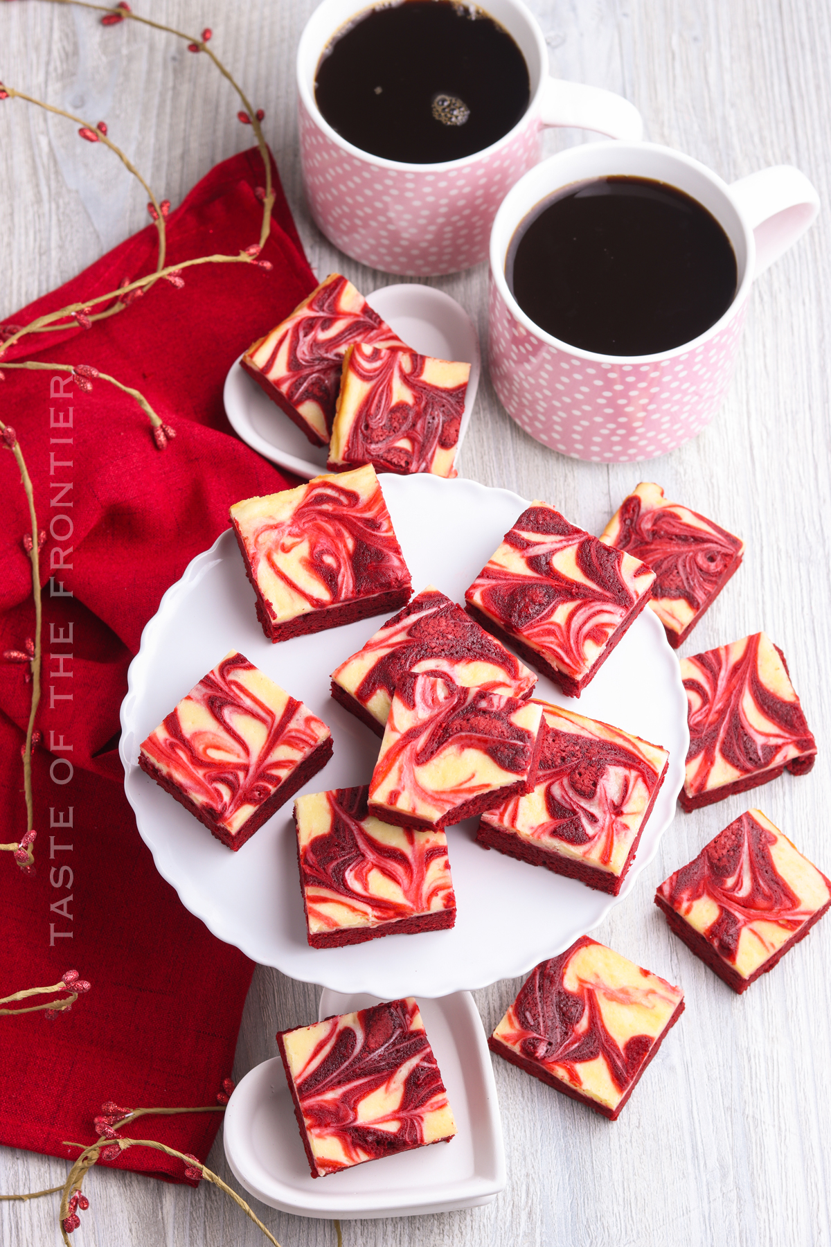 valentine brownies