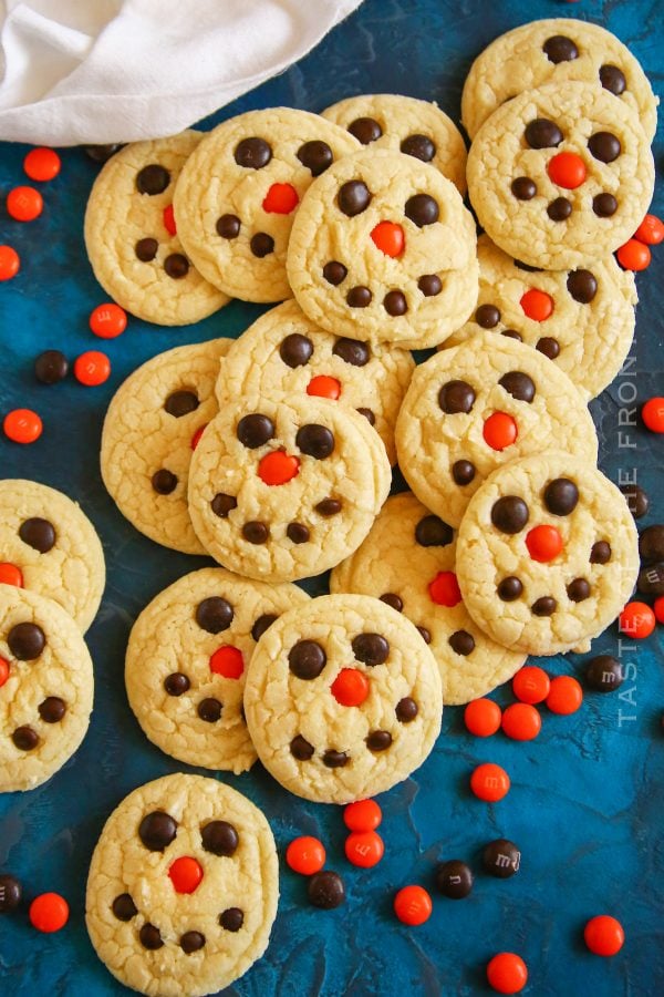 Snowman Cake Mix Cookies