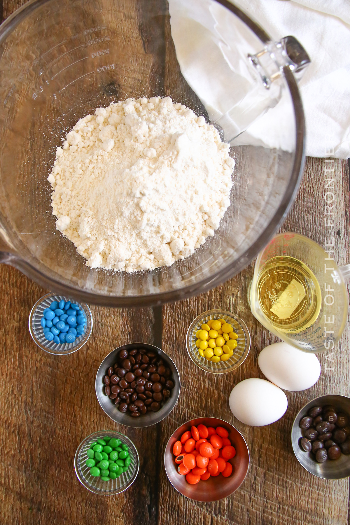 ingredients for Snowman Cake Mix Cookies