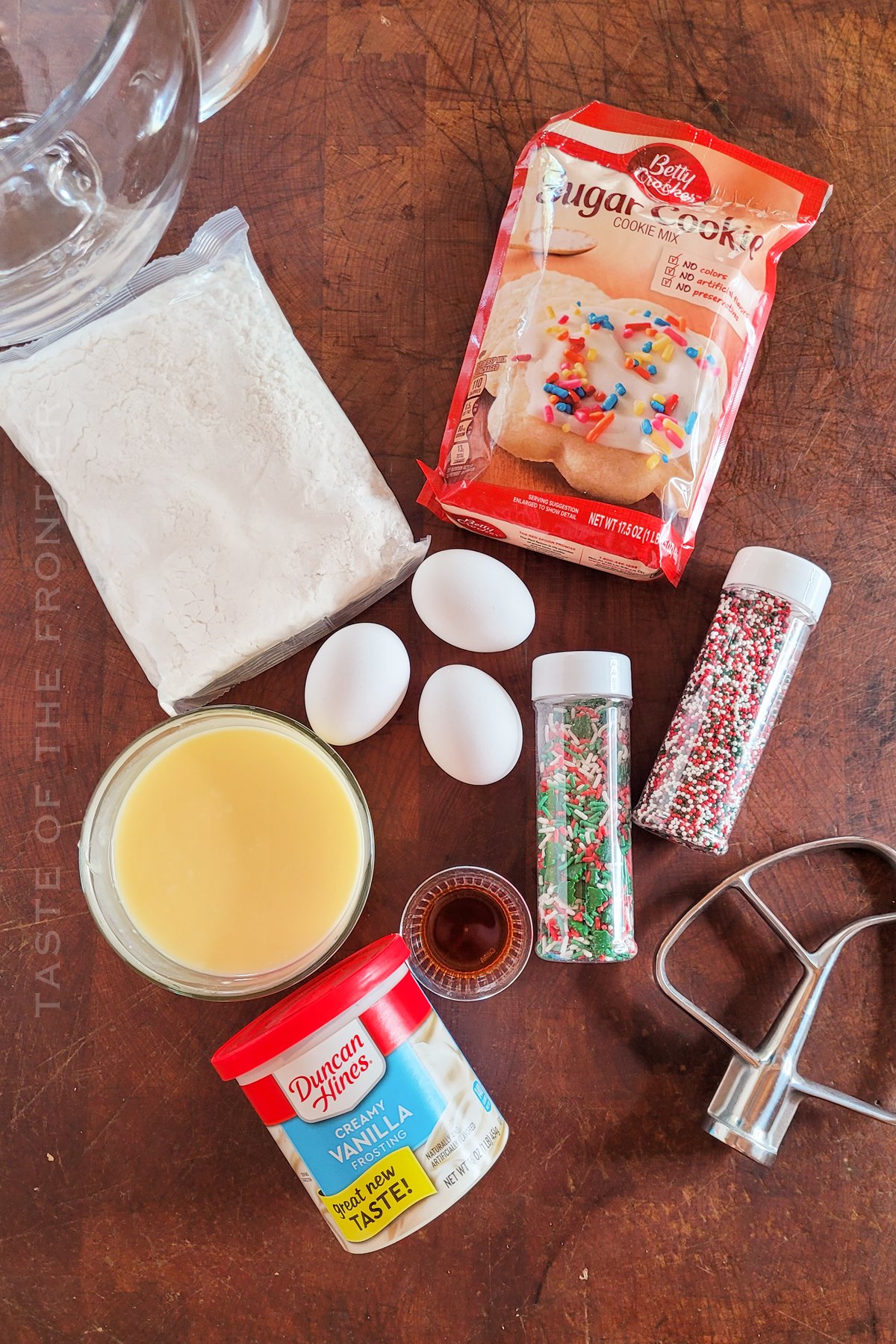 Ingredients for Sugar Cookie Bars