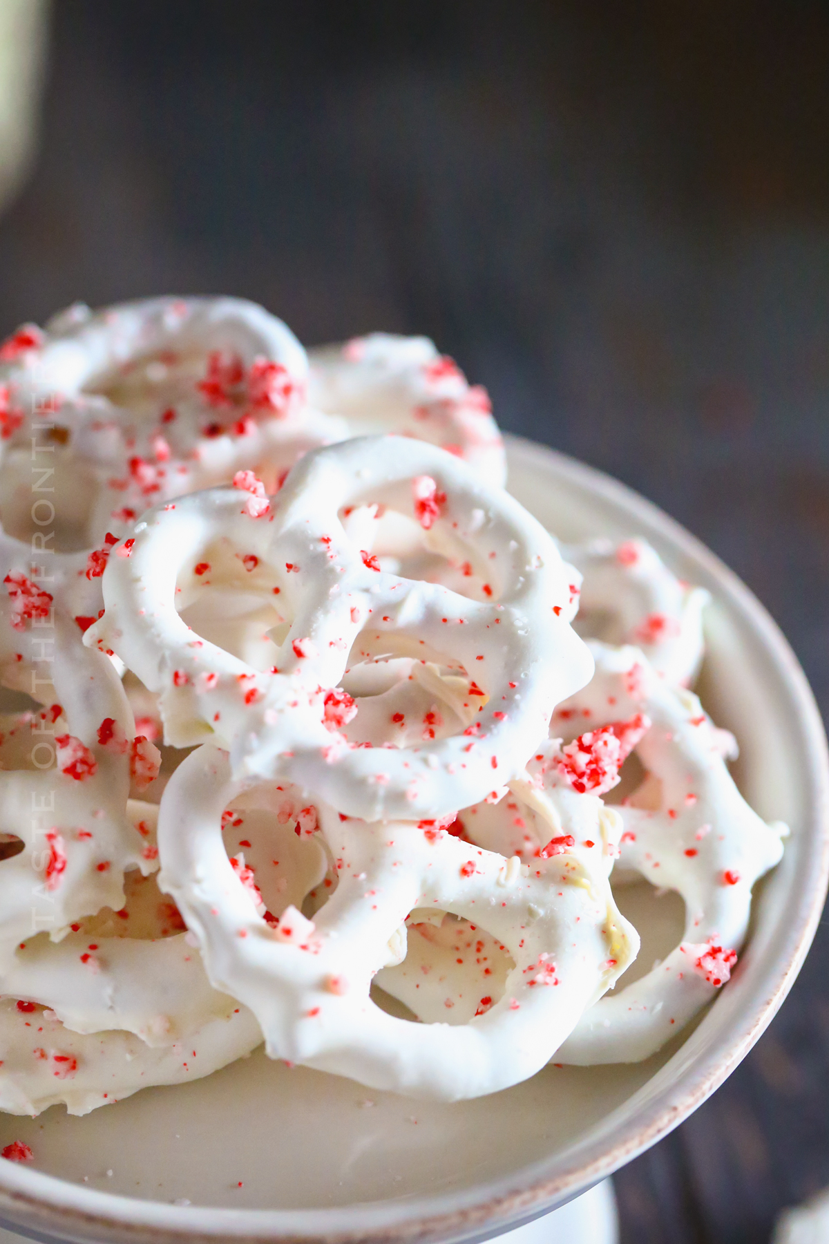 candy canes and white chocolate