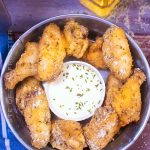 Air Fryer Garlic Parmesan Chicken Wings