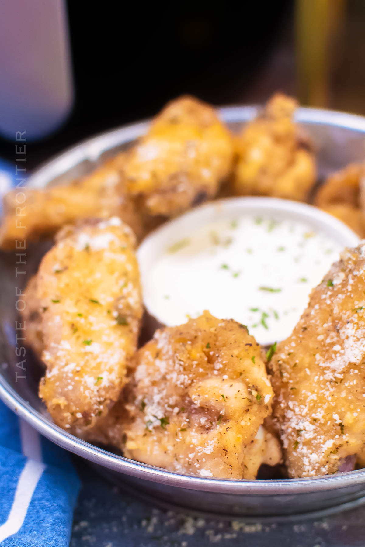 Air Fryer Creamy Garlic Chicken - Taste of the Frontier