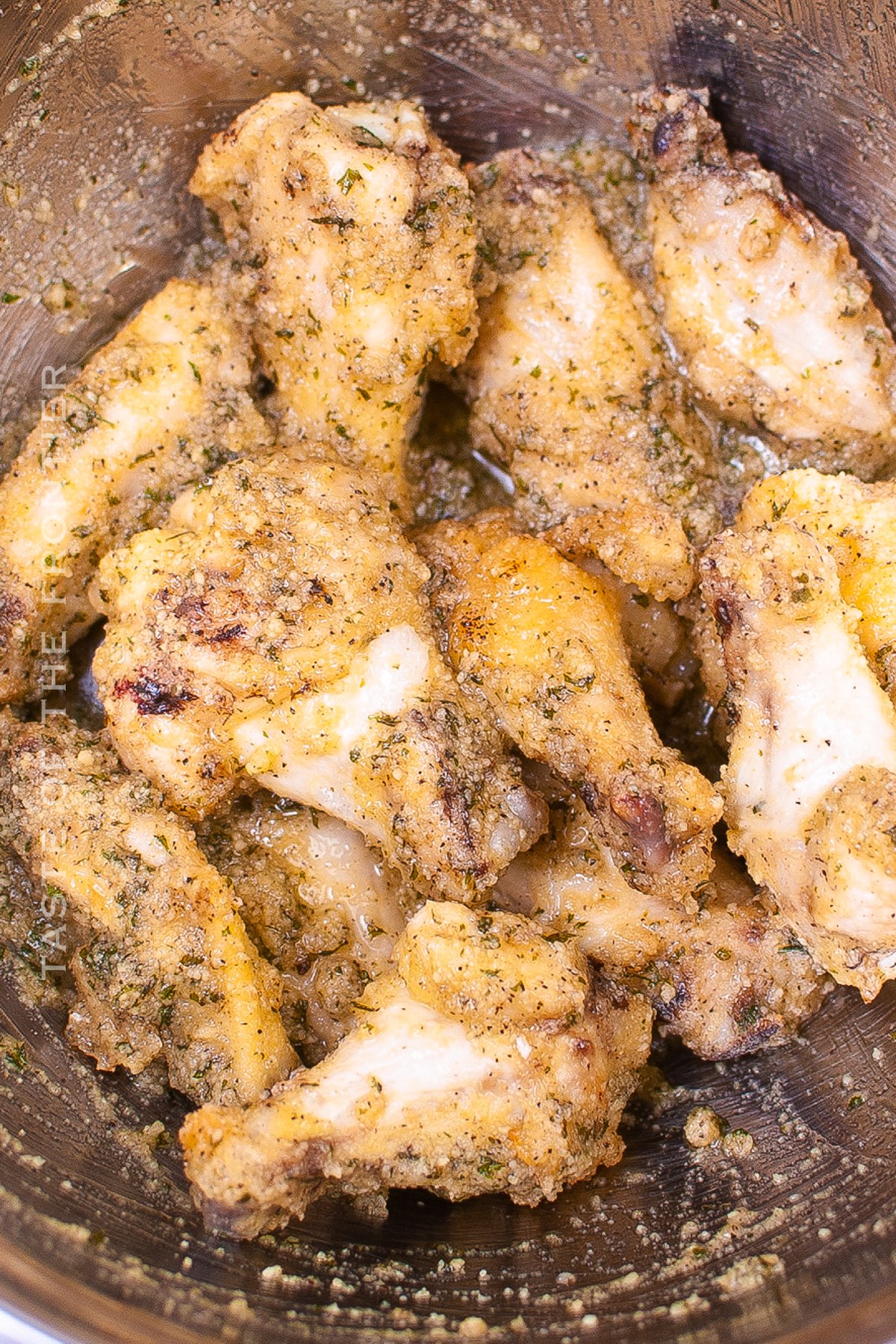 making copycat wild wings garlic parmesan