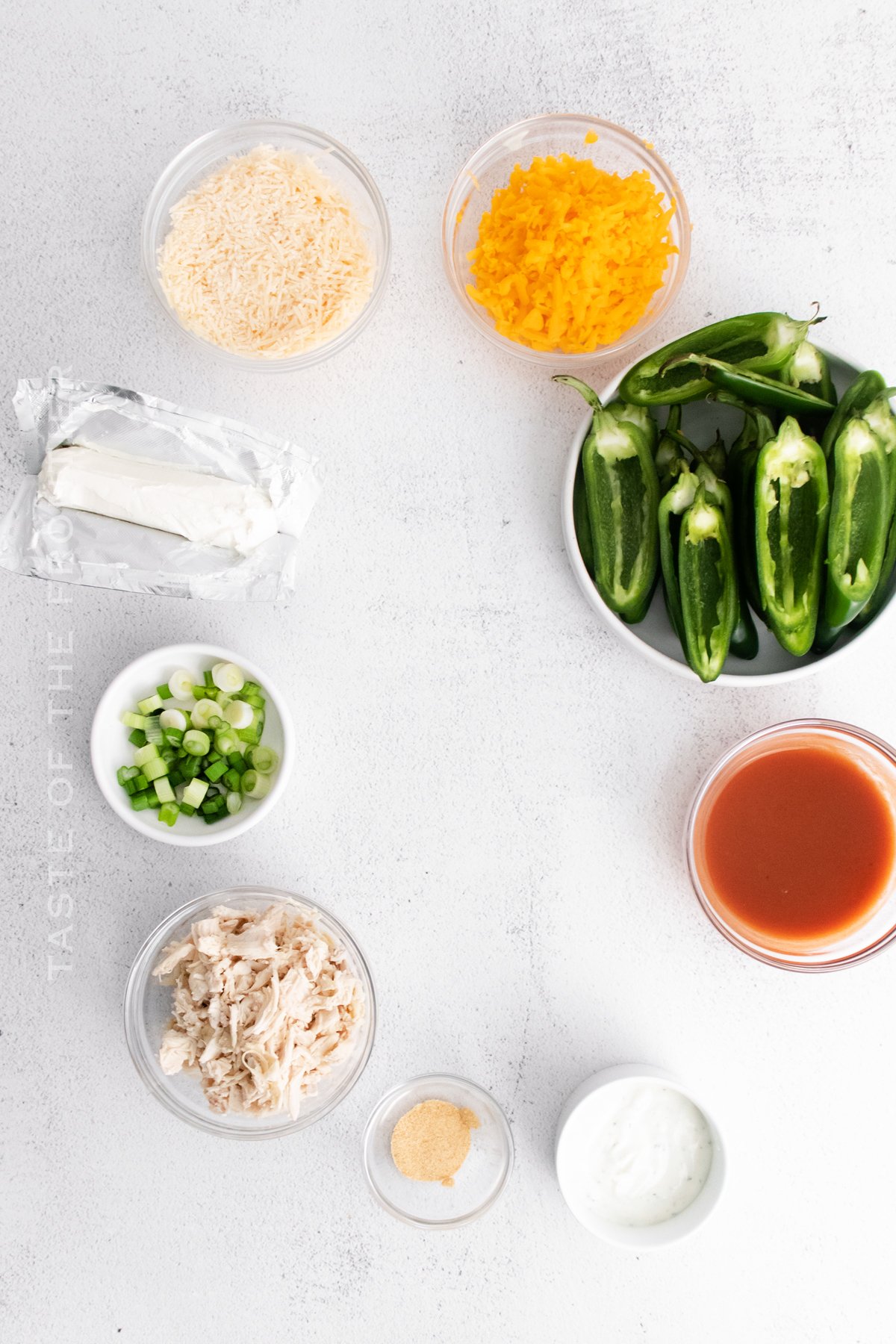 ingredients for Baked Jalapeno Poppers