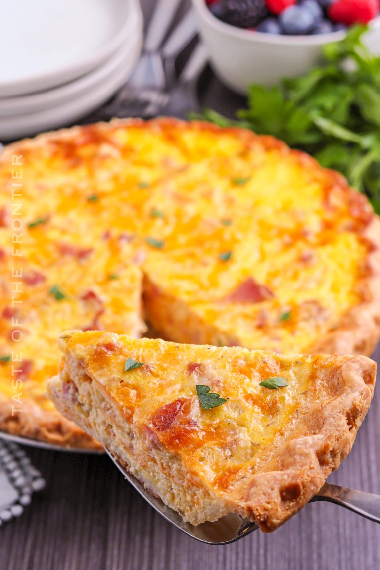 Ham and Cheese Quiche - Taste of the Frontier