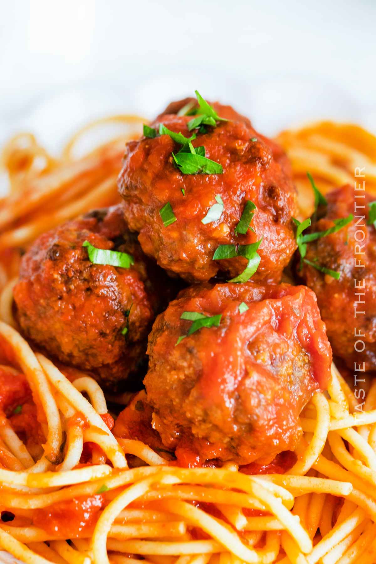 Smoked Meatballs in Marinara