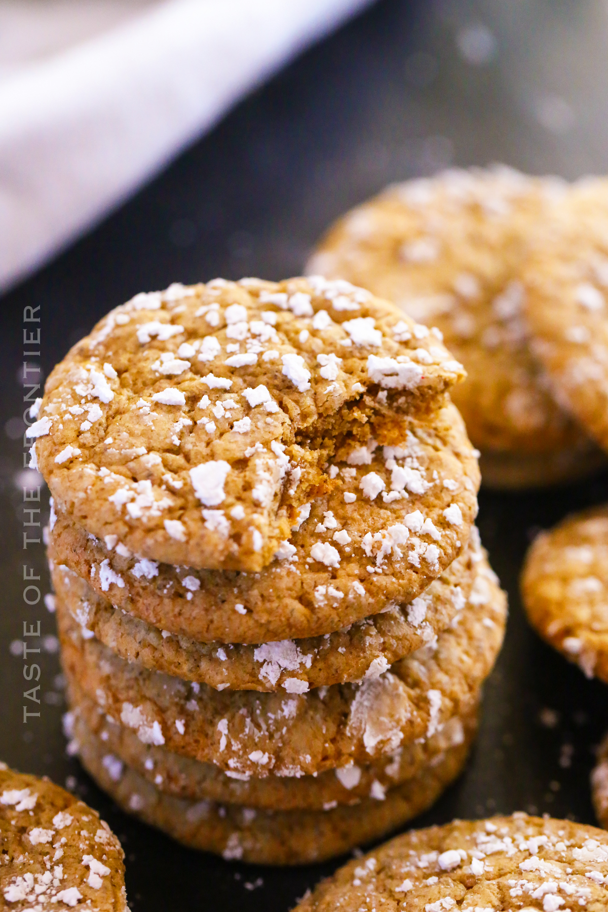 Gingerbread Crinkle Cookies