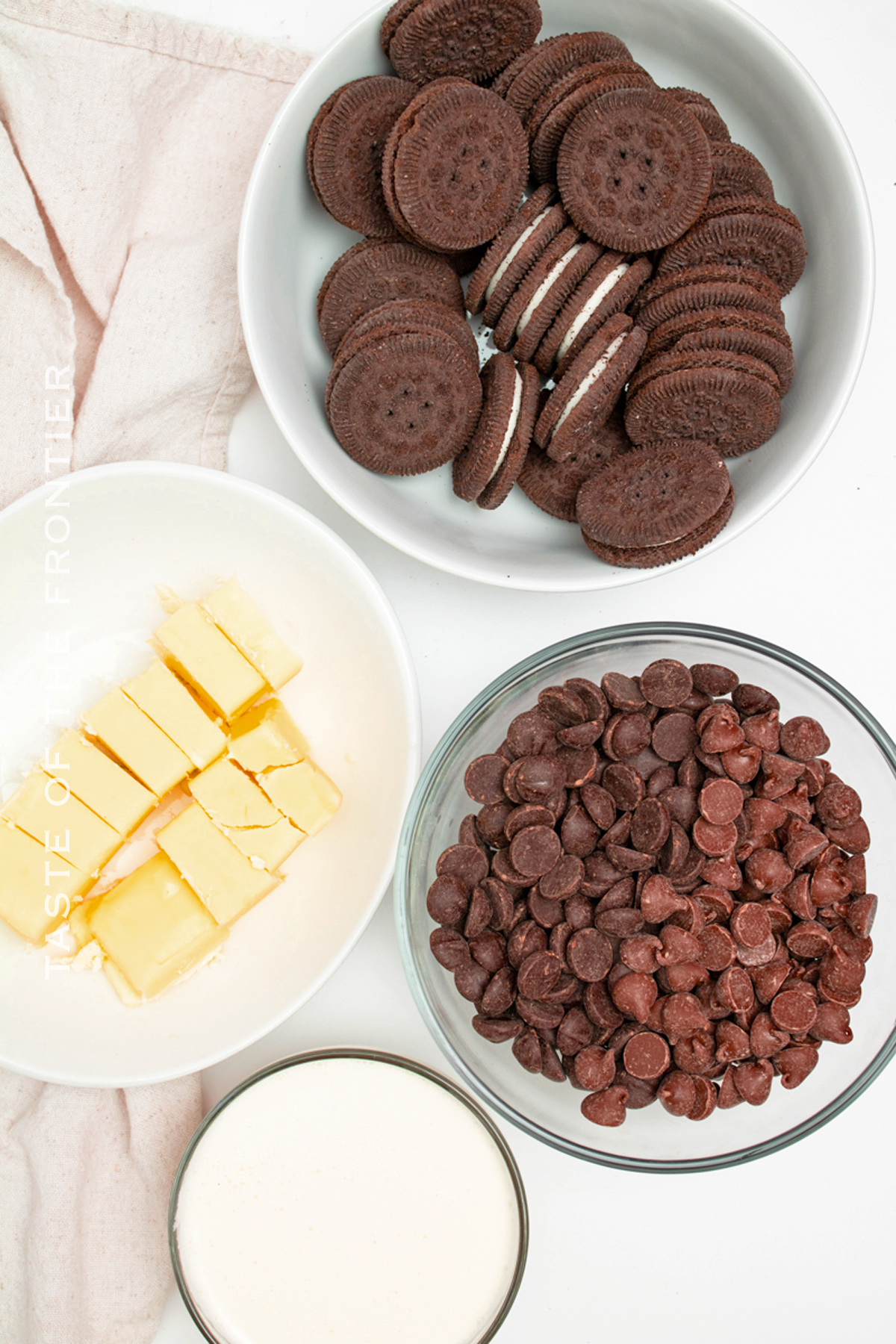 ingredients Chocolate Ganache Tart