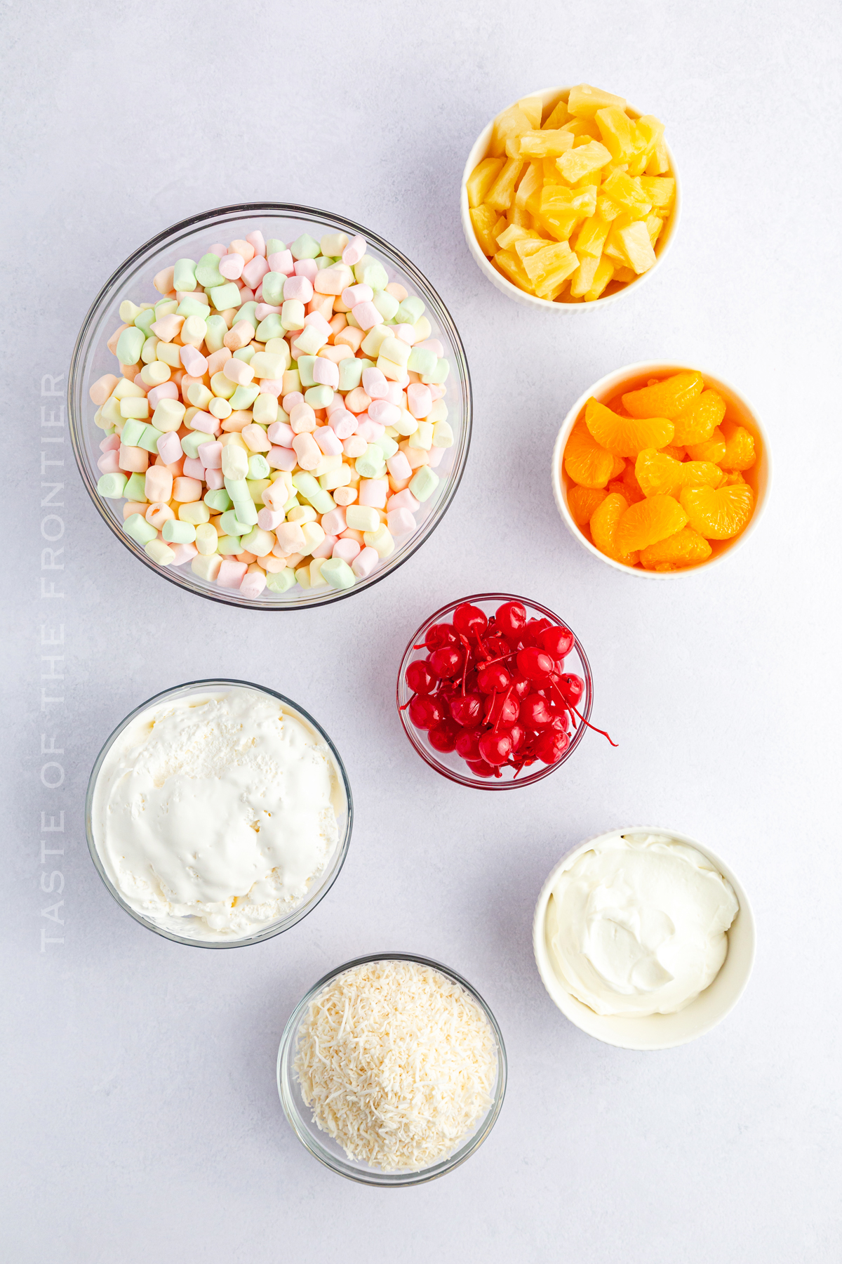 Ambrosia Salad ingredients