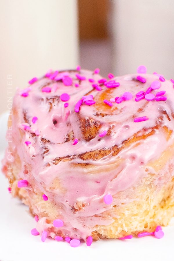 Valentine Cinnamon Rolls