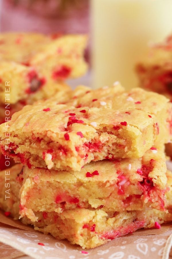 Valentine's Cake Mix Bars