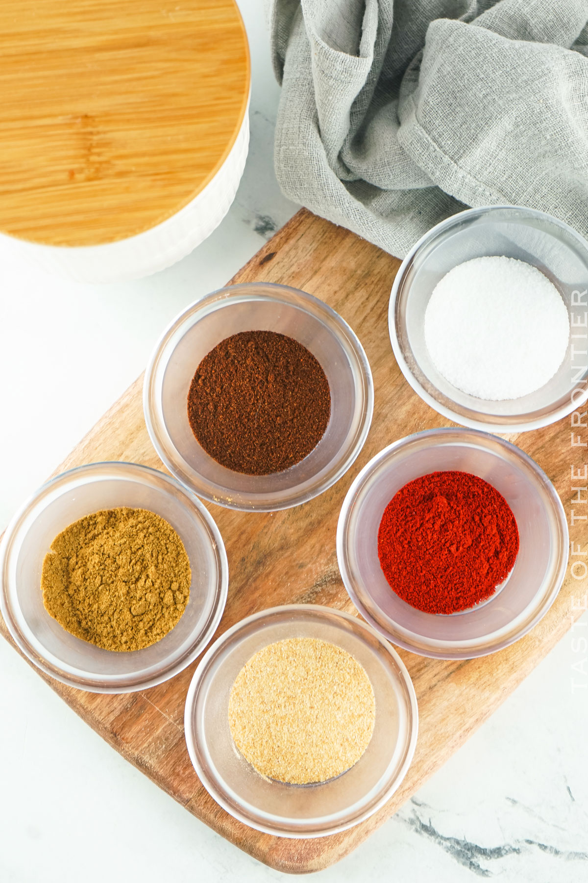 ingredients for Fajita Seasoning