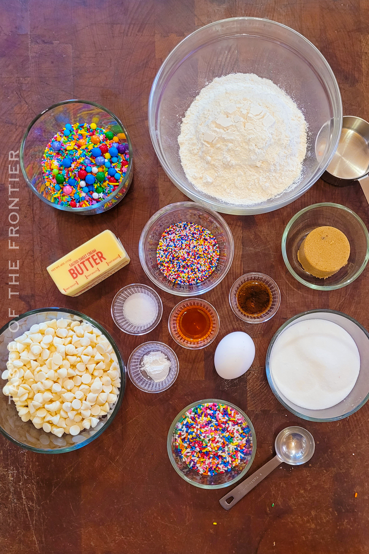 ingredients for Birthday Cake Cookies