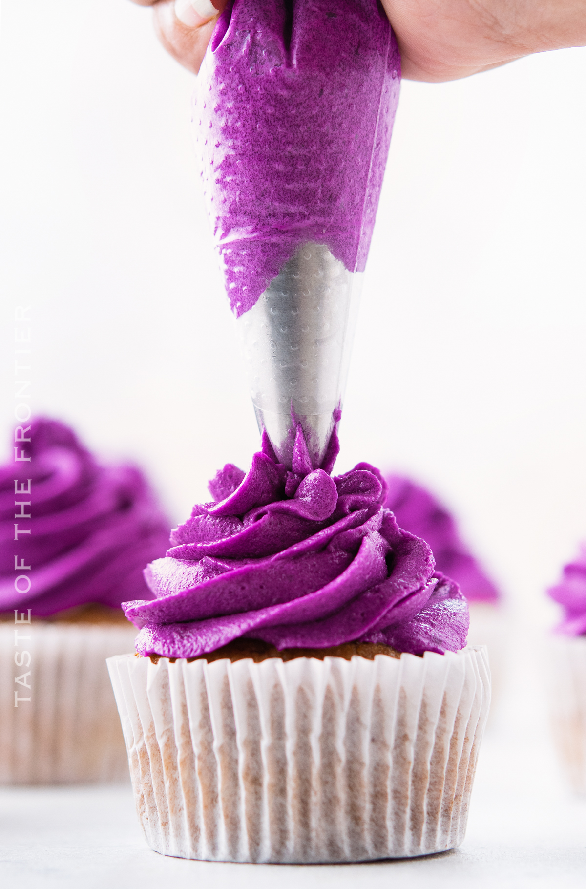 how to make Blueberry Buttercream Frosting
