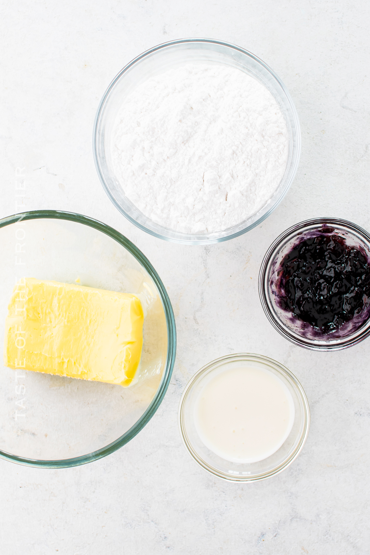 Blueberry Buttercream Frosting Ingredients