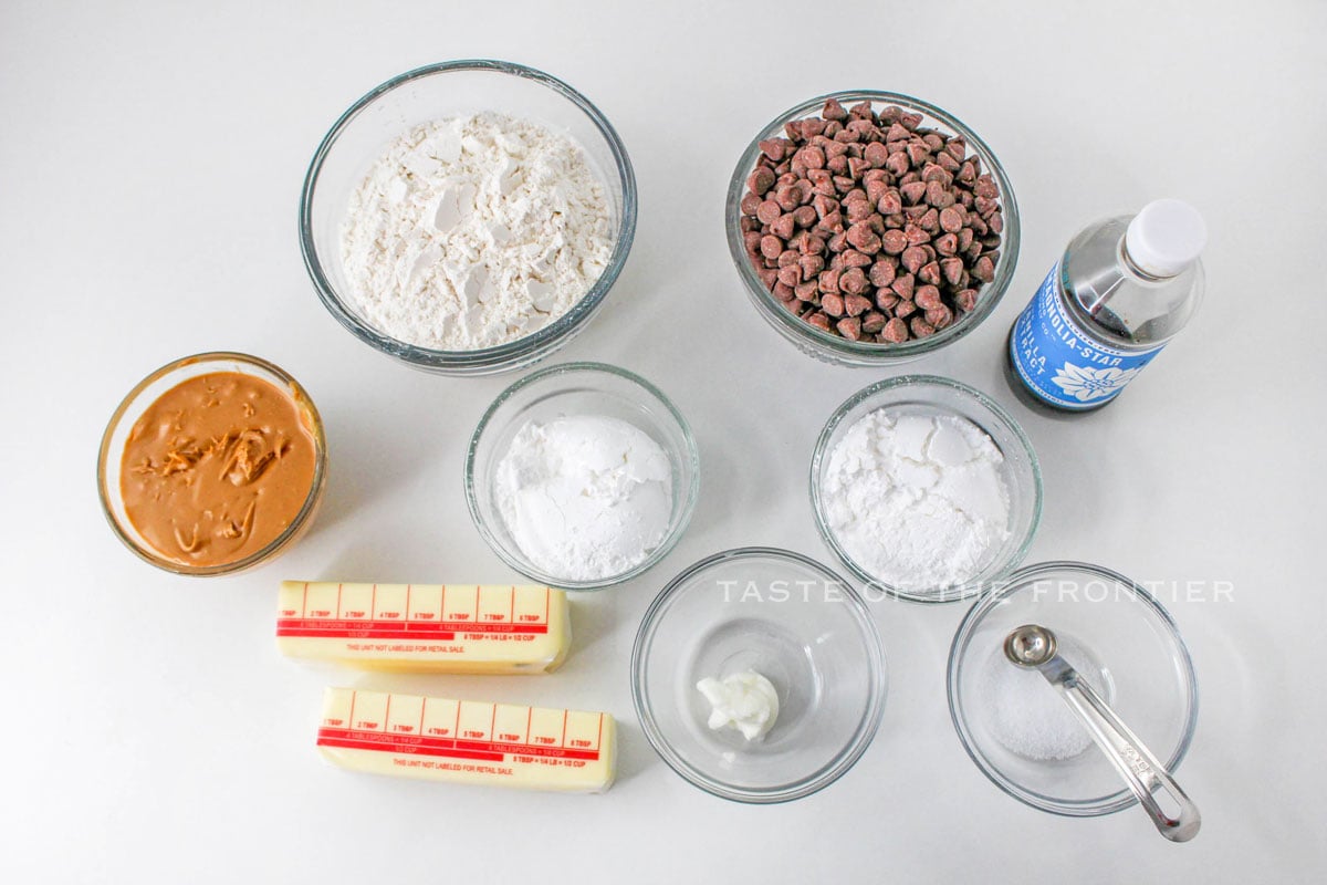ingredients for Tagalong Cookies